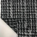 Metallic Polyester Plaid gewebter Woll -Tweedstoff